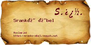 Srankó Ábel névjegykártya